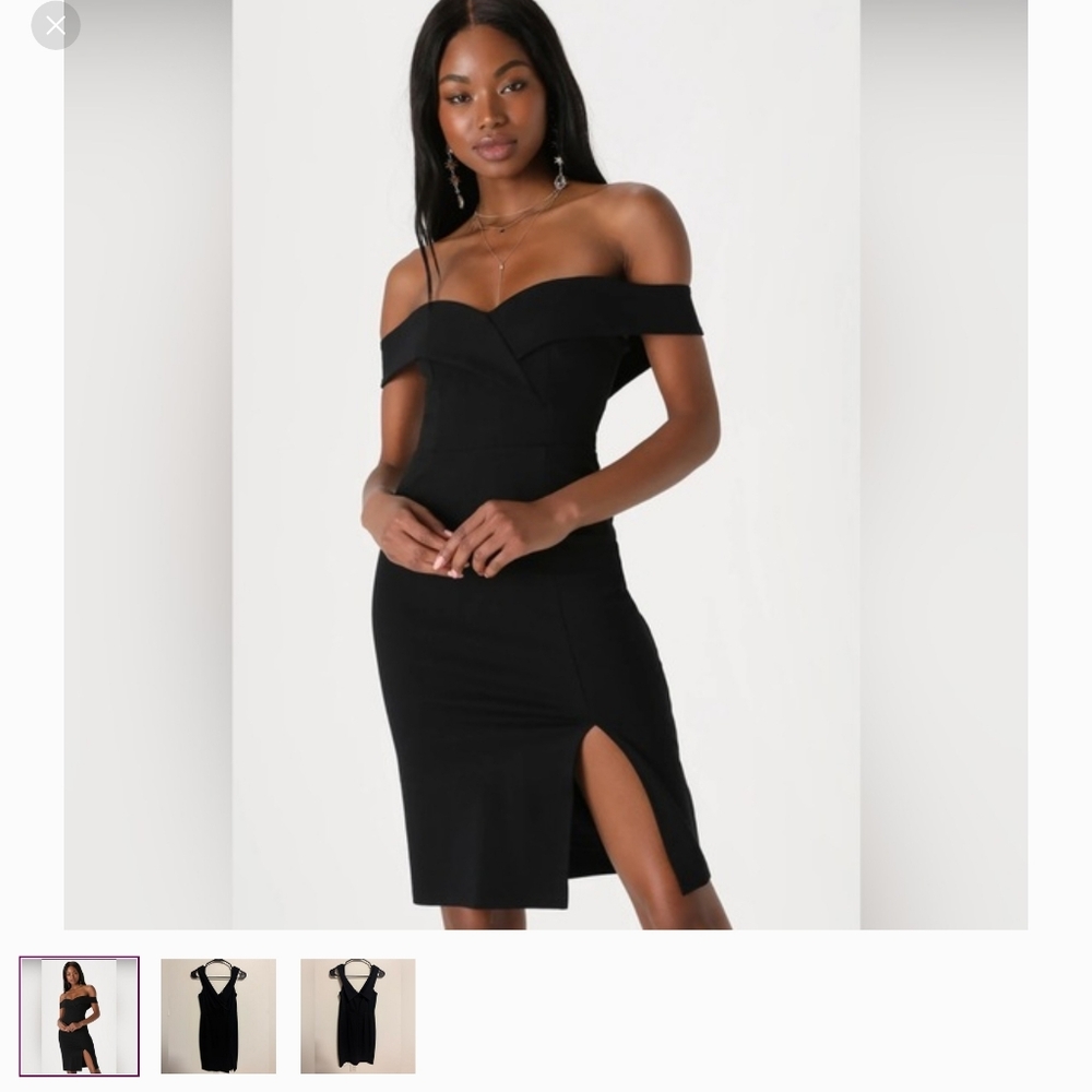 Lulus Off Shoulder Bodycon Dress